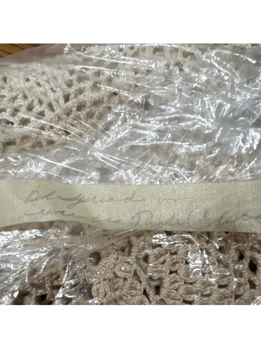 Vintage, Hand-Made in the 40’s, Crocheted Lace made for bedspread or table cloth